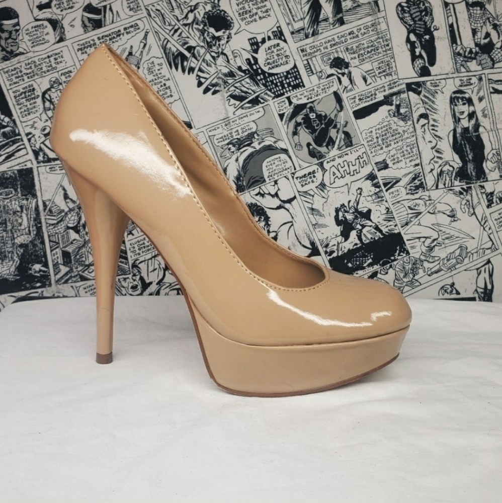 Brash Nude Platform Pump